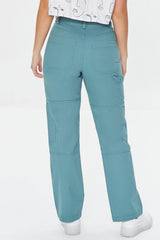 Twill High-Rise Pants