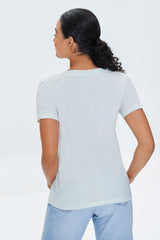 Basic Organically Grown Cotton V-Neck Tee