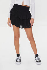 Tiered Ruffle Mini Skirt