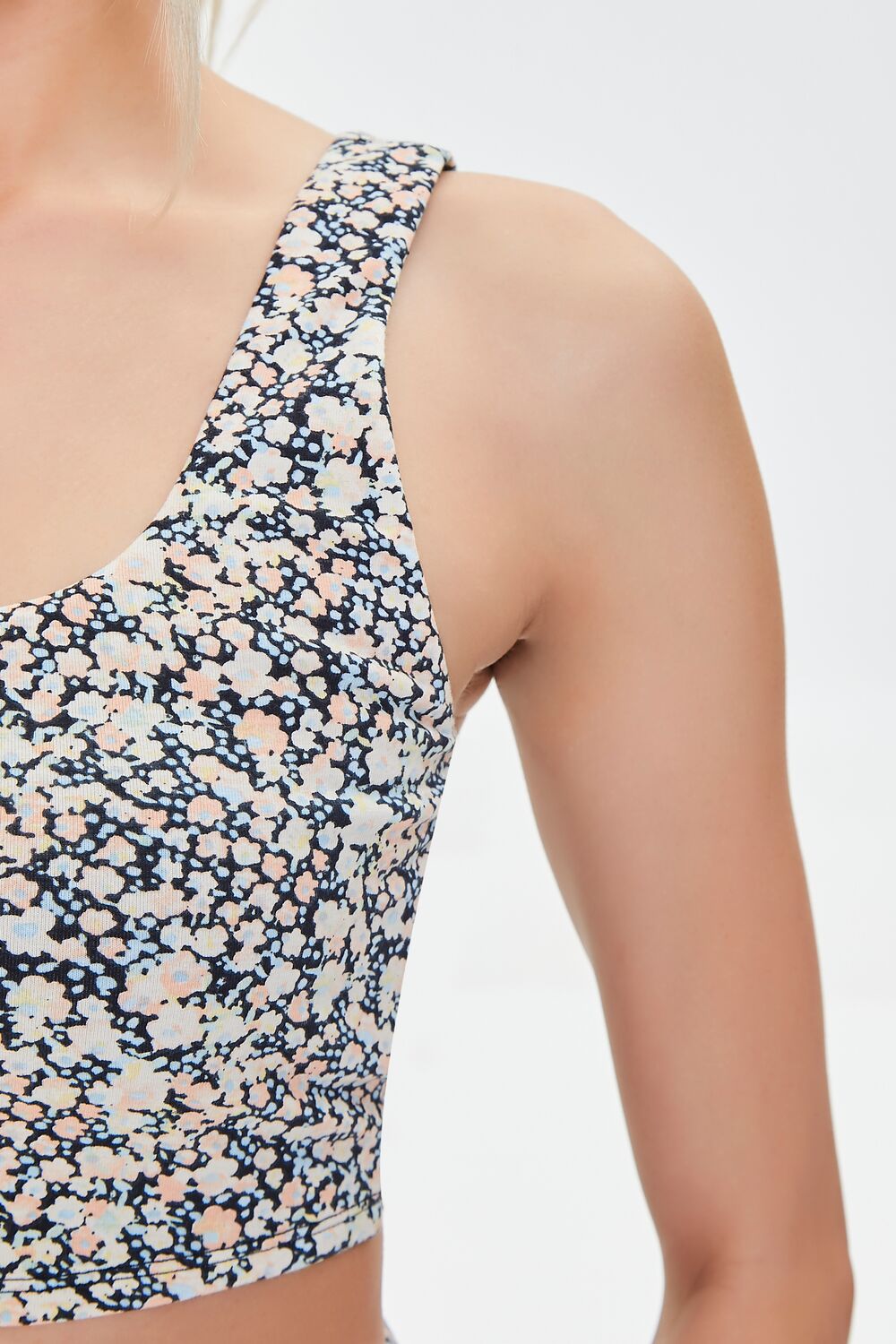 Ditsy Floral Longline Sports Bra