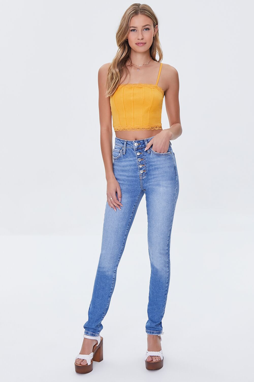 Skinny High-Rise Long Jeans