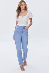 High-Rise Mom Long Jeans