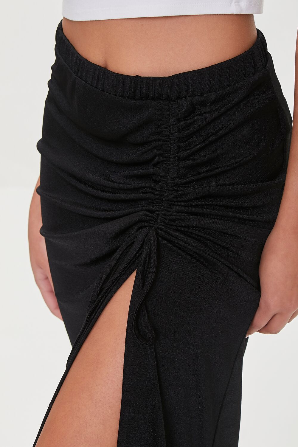Ruched Drawstring Skirt