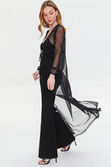 Sheer Mesh Duster Cardigan