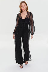 Sheer Mesh Duster Cardigan