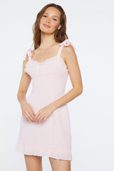 Tie-Strap Sweetheart Dress