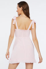 Tie-Strap Sweetheart Dress