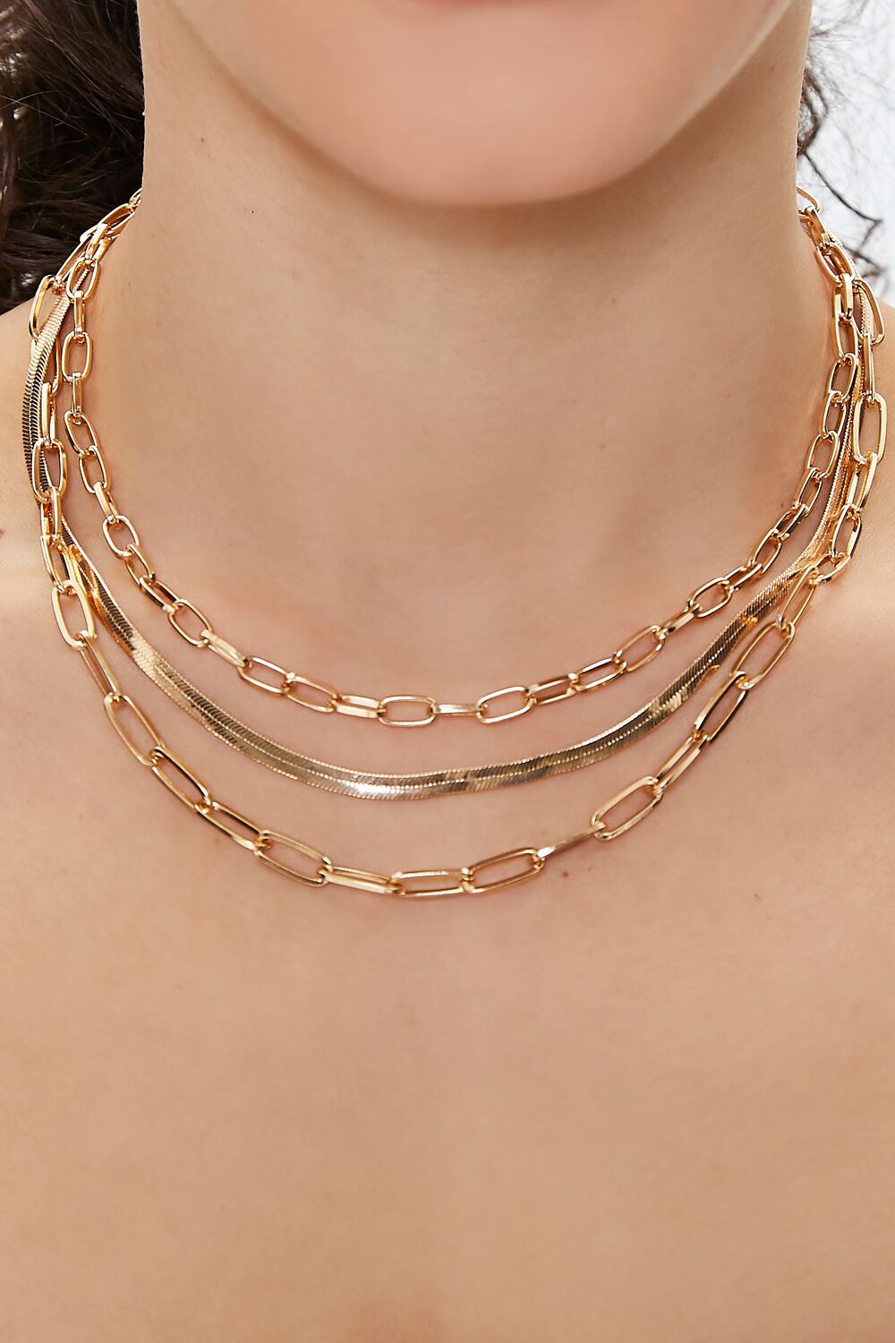 Layered Chunky Chain Necklace