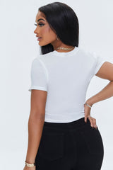 Lace-Up Crew Tee