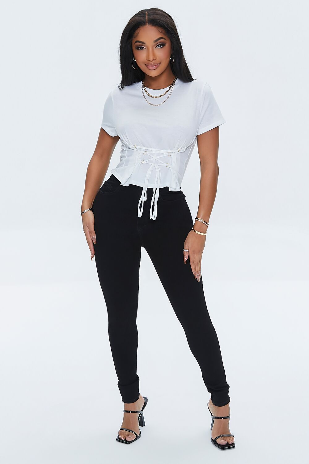 Lace-Up Crew Tee