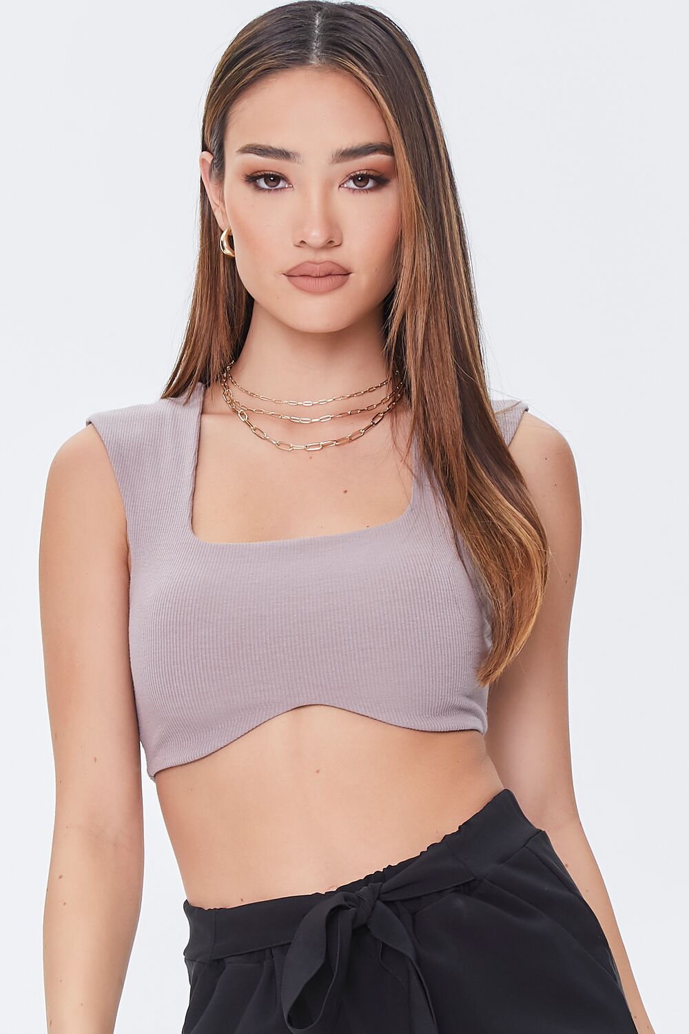 Ribbed Knit Crop Top