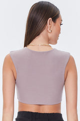 Ribbed Knit Crop Top