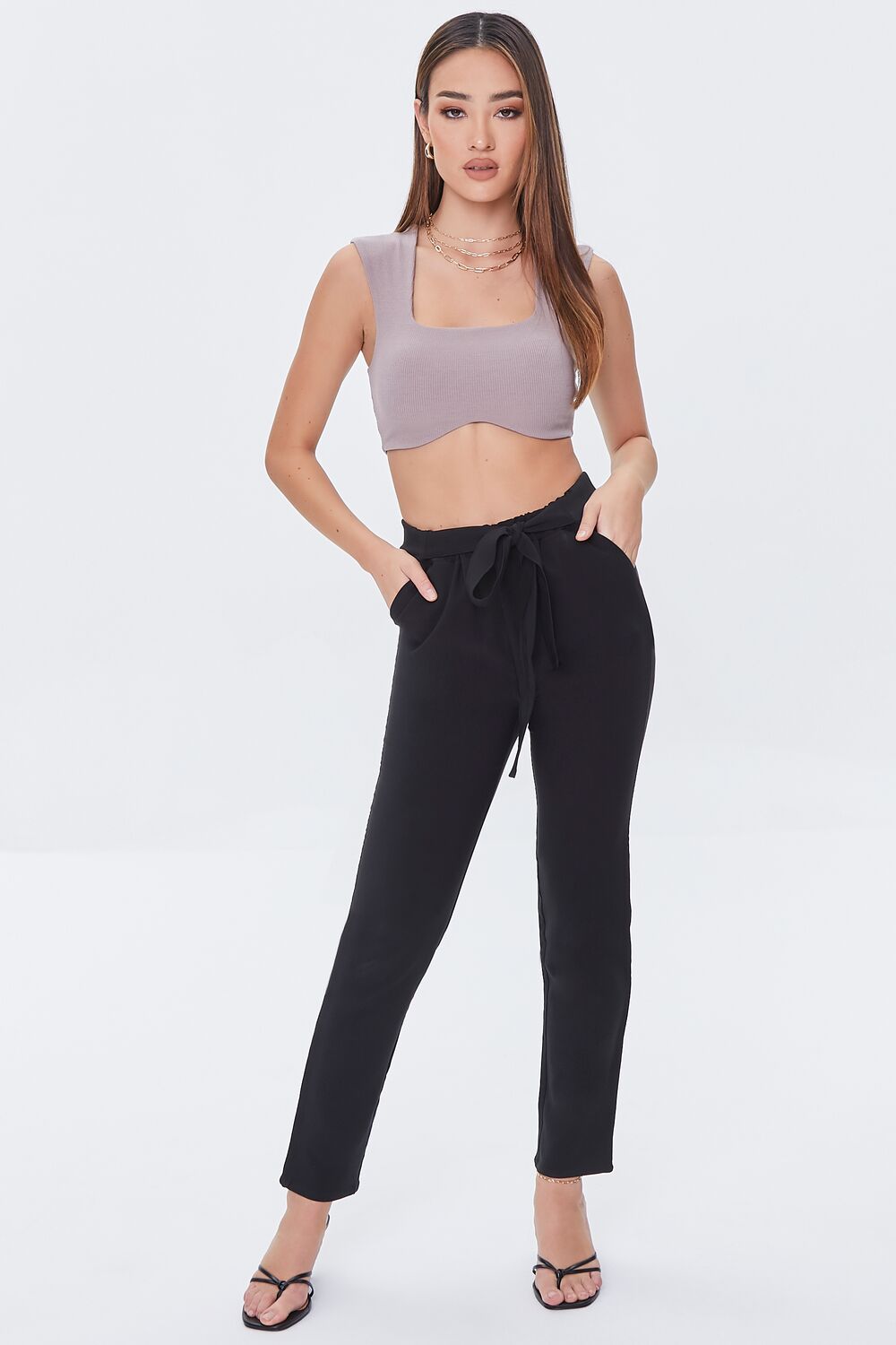 Ribbed Knit Crop Top