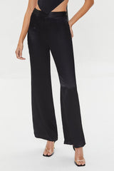 Satin Wide-Leg Pants
