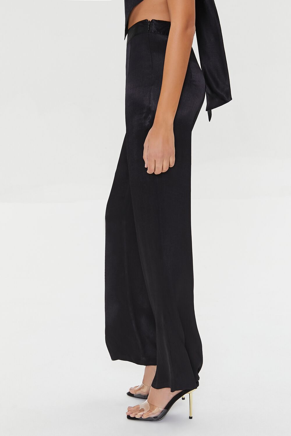 Satin Wide-Leg Pants