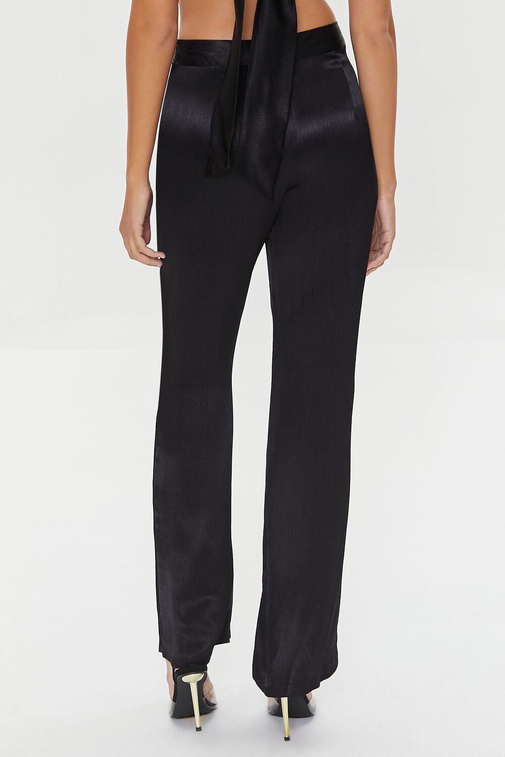 Satin Wide-Leg Pants