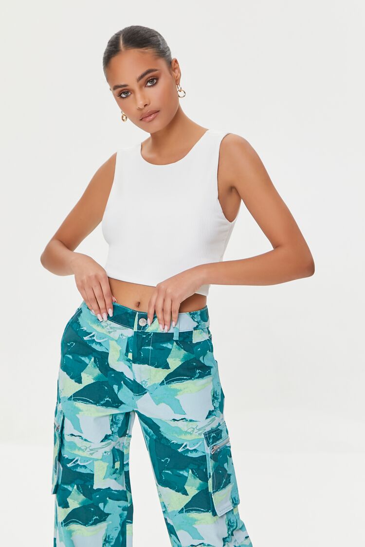 Twisted-Back Crop Top