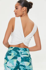 Twisted-Back Crop Top
