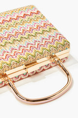 Chevron Basketwoven Clutch