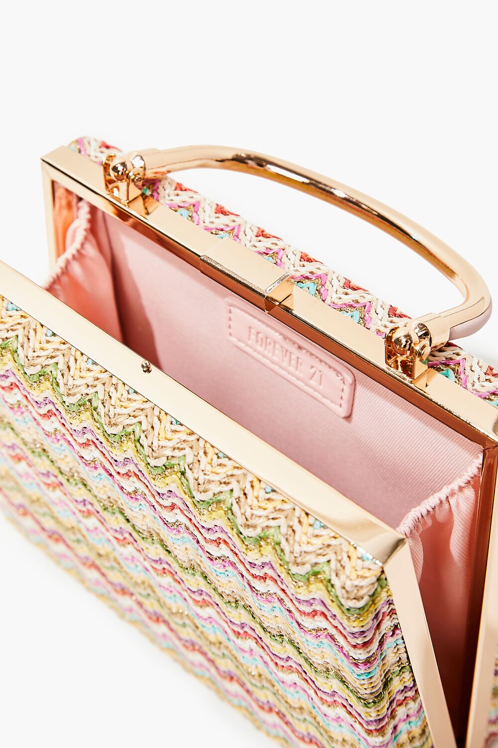 Chevron Basketwoven Clutch