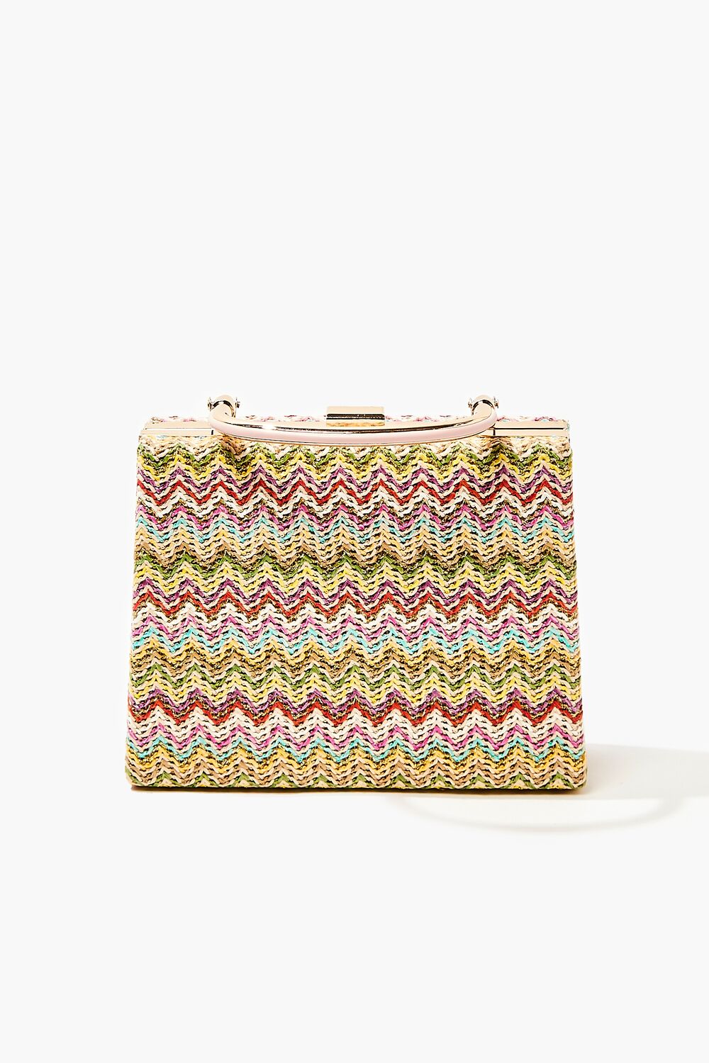 Chevron Basketwoven Clutch