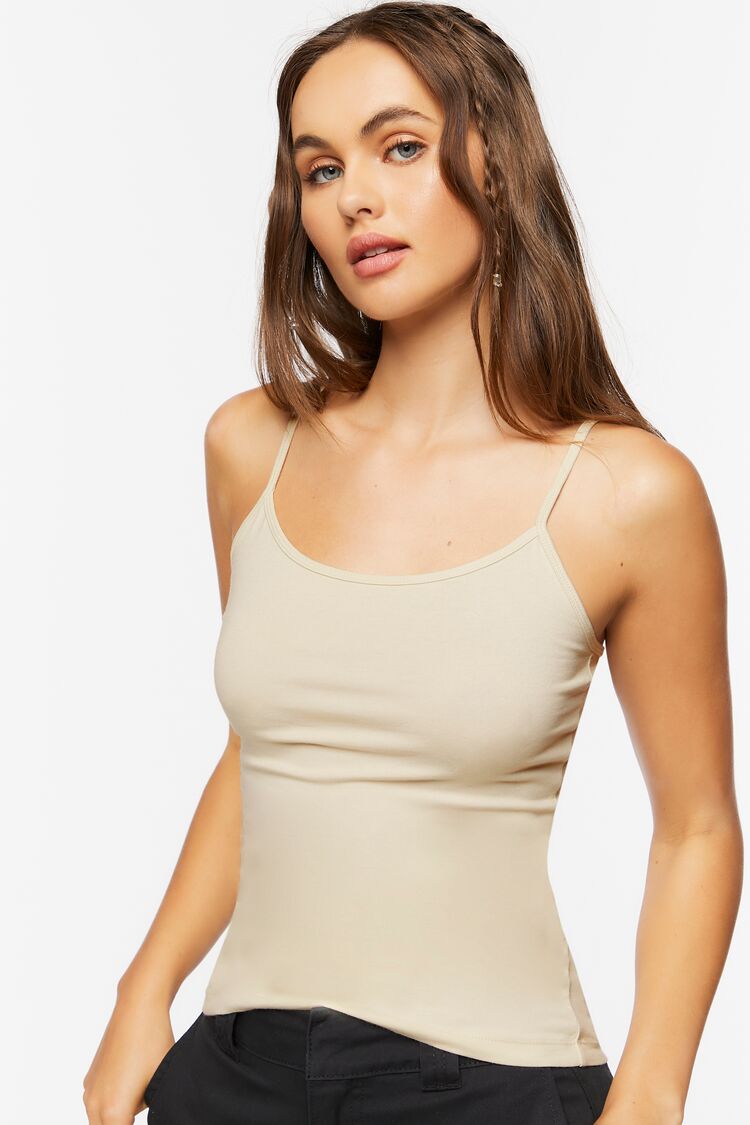 Cotton Scoop Neck Cami