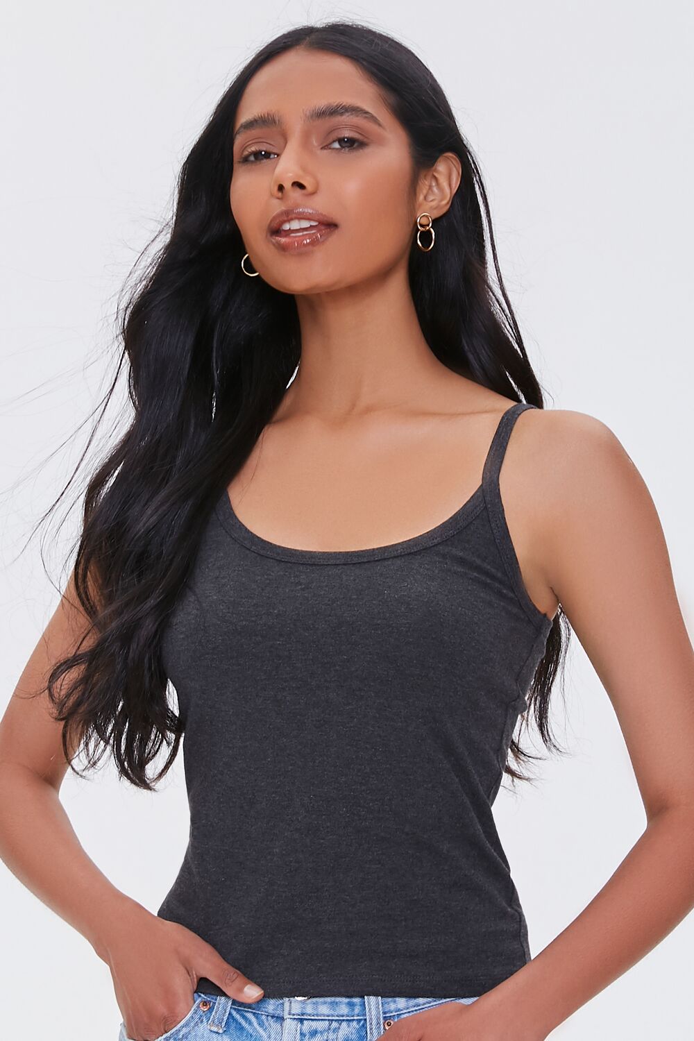 Cotton Scoop Neck Cami