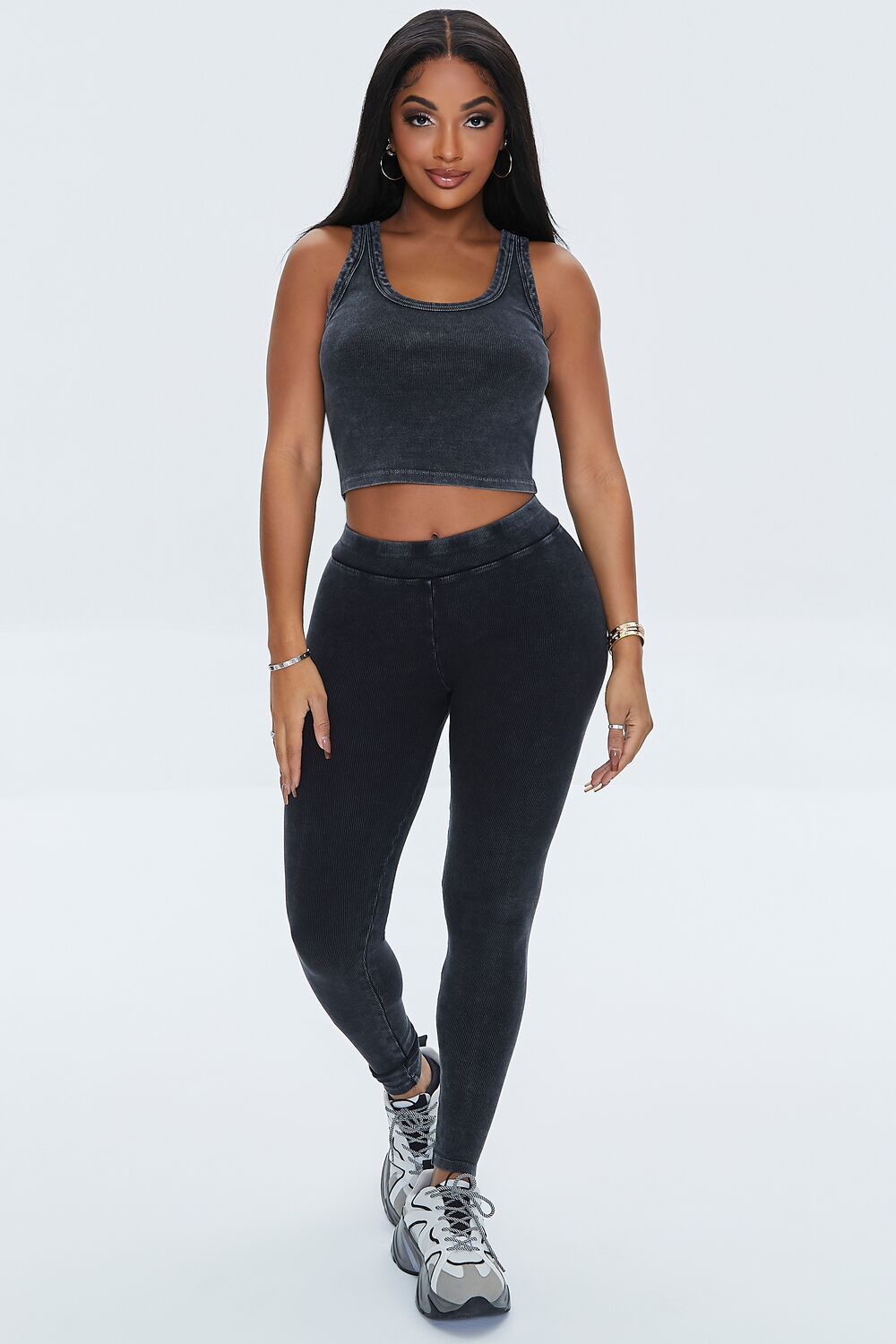 Ribbed High-Rise Leggings