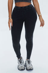 Ribbed High-Rise Leggings