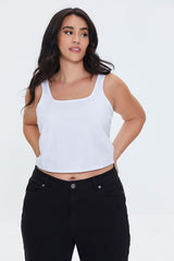 Plus Size Cropped Tank Top