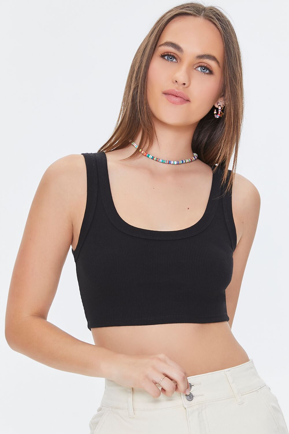 Ribbed Knit Crop Top