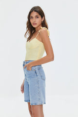 Sweetheart Linen-Blend Cami