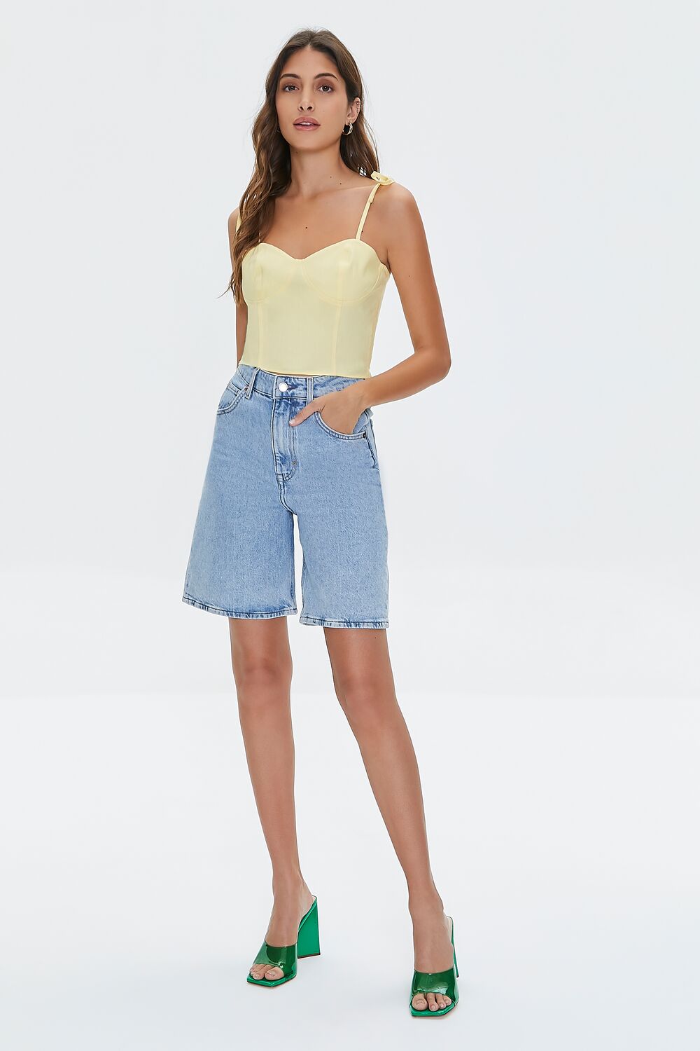 Sweetheart Linen-Blend Cami