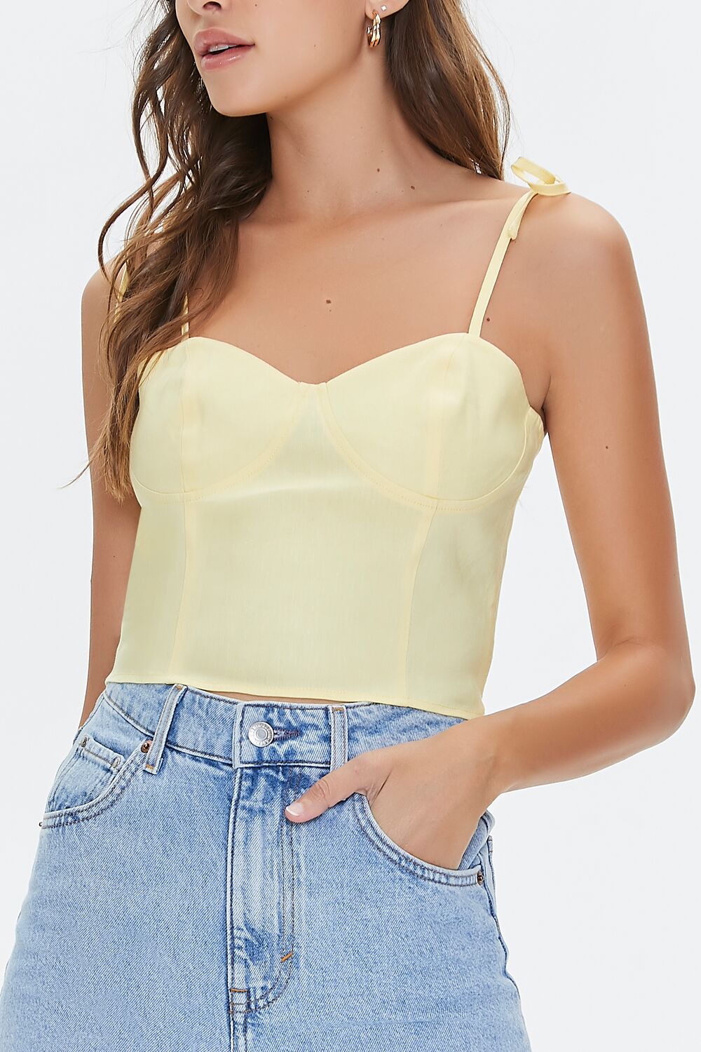 Sweetheart Linen-Blend Cami