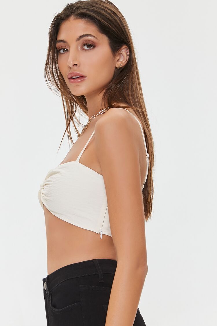 Ruched Sweetheart Cropped Cami