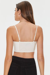Ruched Sweetheart Cropped Cami