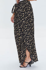 Plus Size Floral Print Palazzo Pants