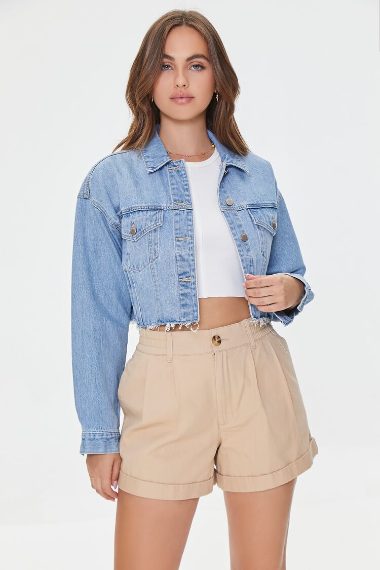 Cuffed Twill Shorts