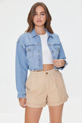 Cuffed Twill Shorts