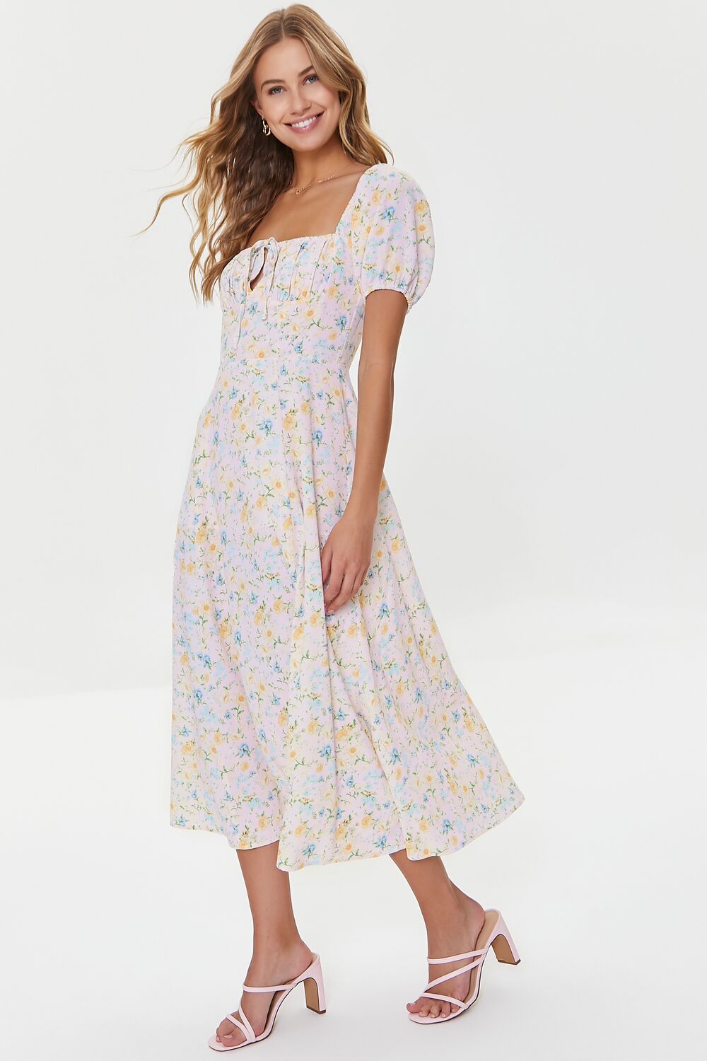 Floral Print Midi Dress
