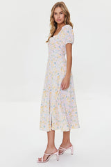 Floral Print Midi Dress