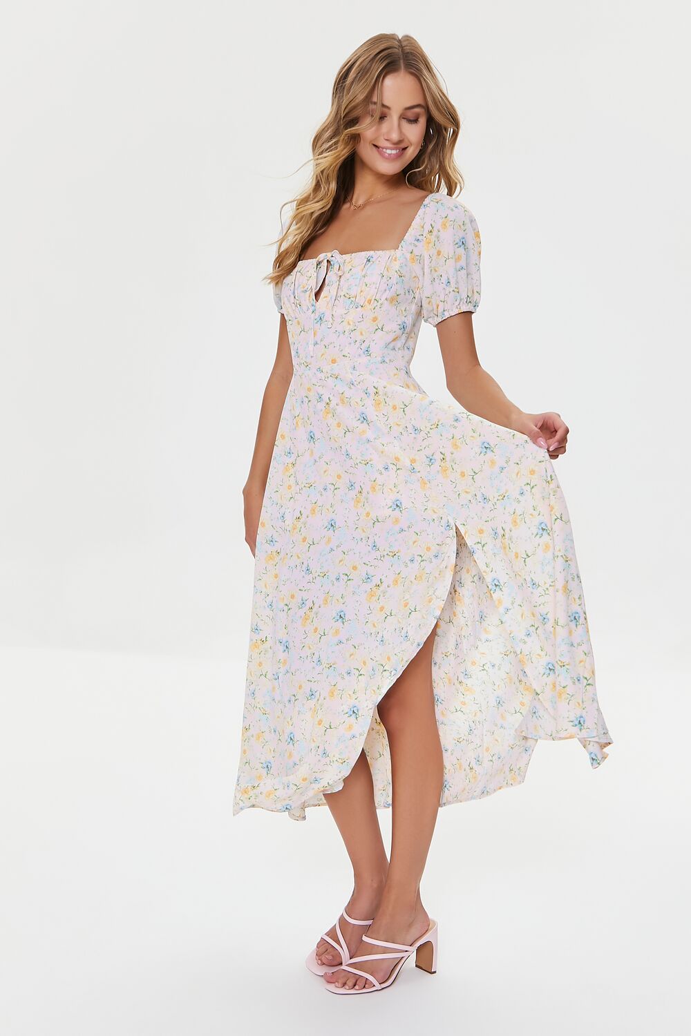Floral Print Midi Dress