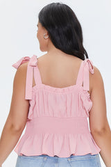 Plus Size Tie-Strap Top
