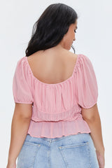 Plus Size Flounce-Hem Top