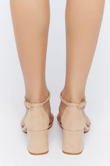 Faux Suede Block Heels