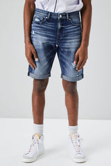 Cotton Denim Shorts