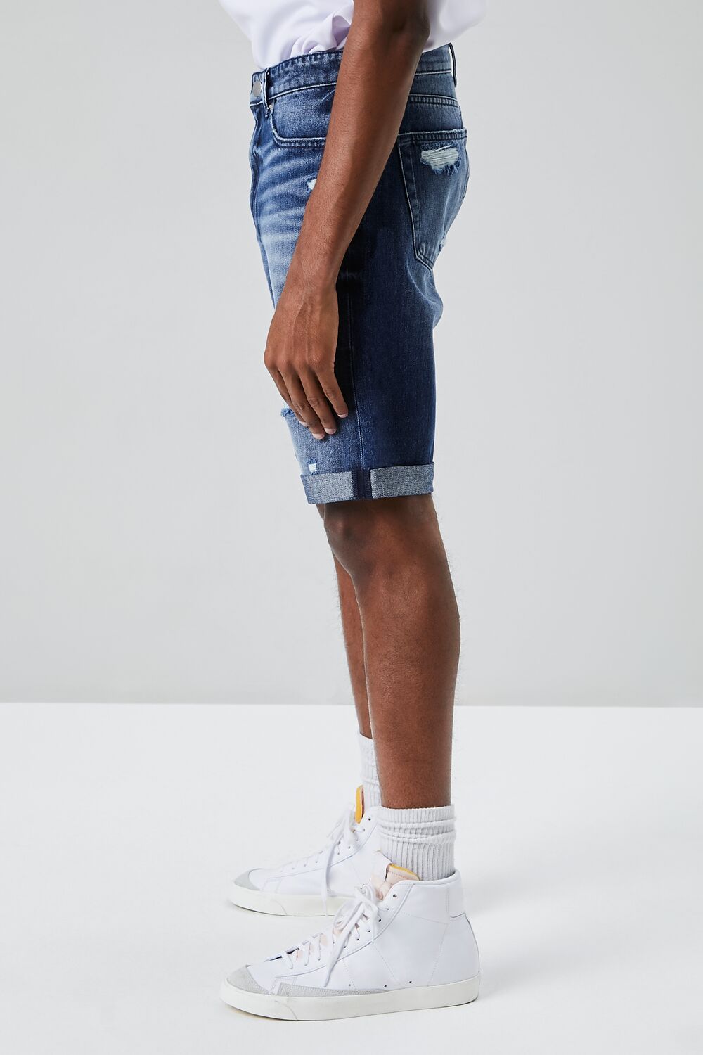 Cotton Denim Shorts