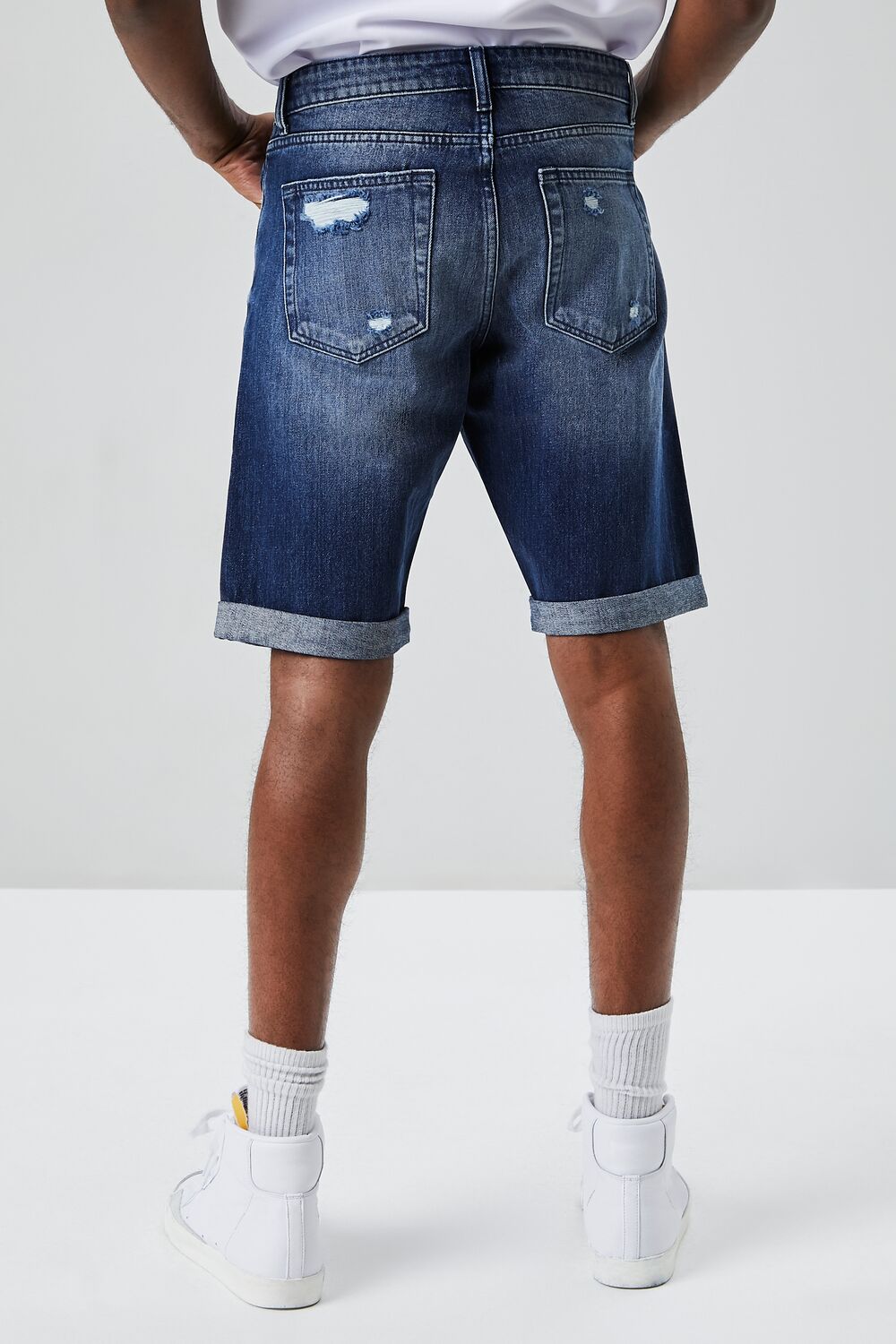 Cotton Denim Shorts