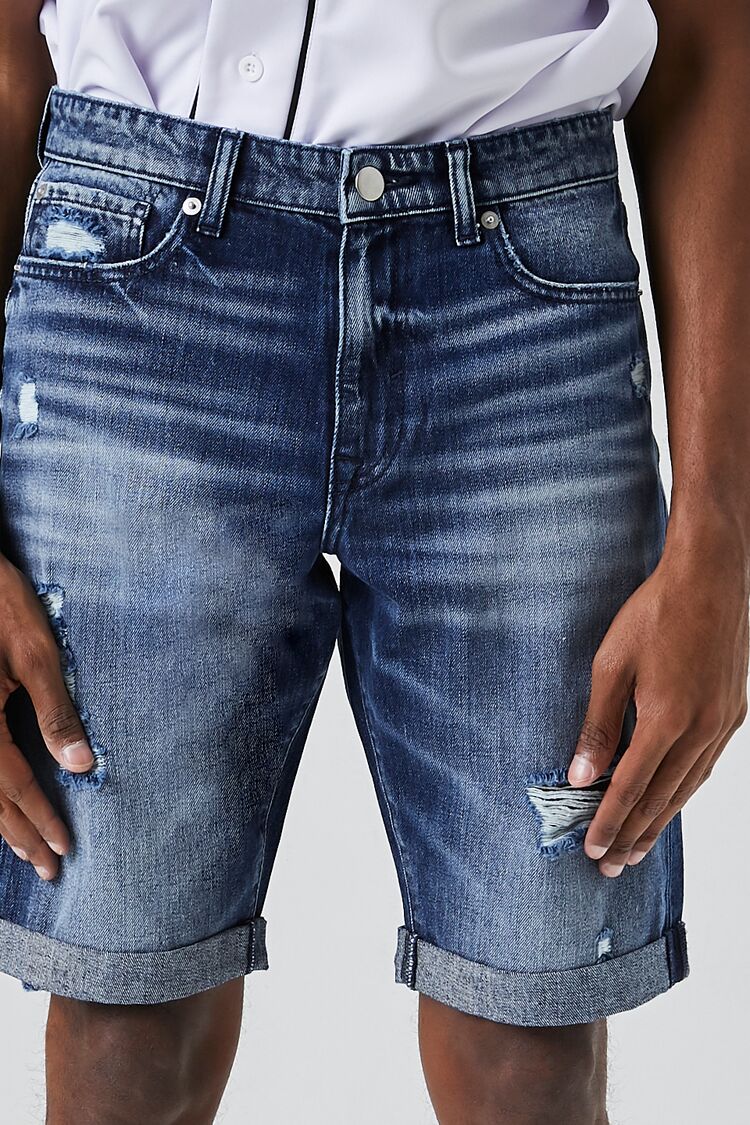 Cotton Denim Shorts