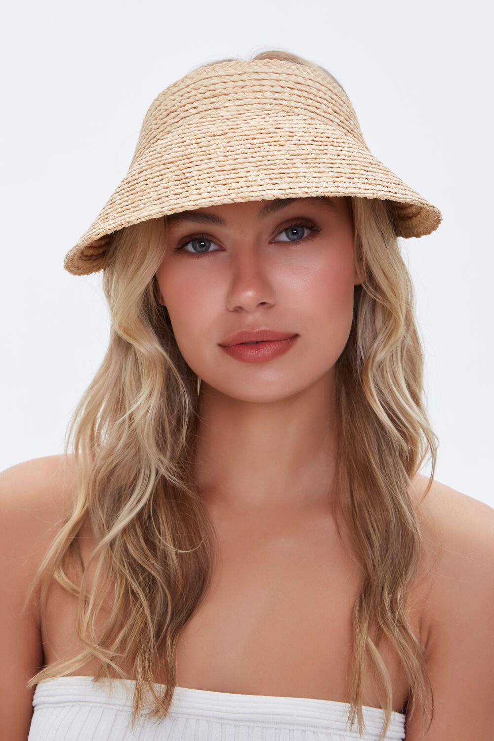 Basketwoven Straw Visor